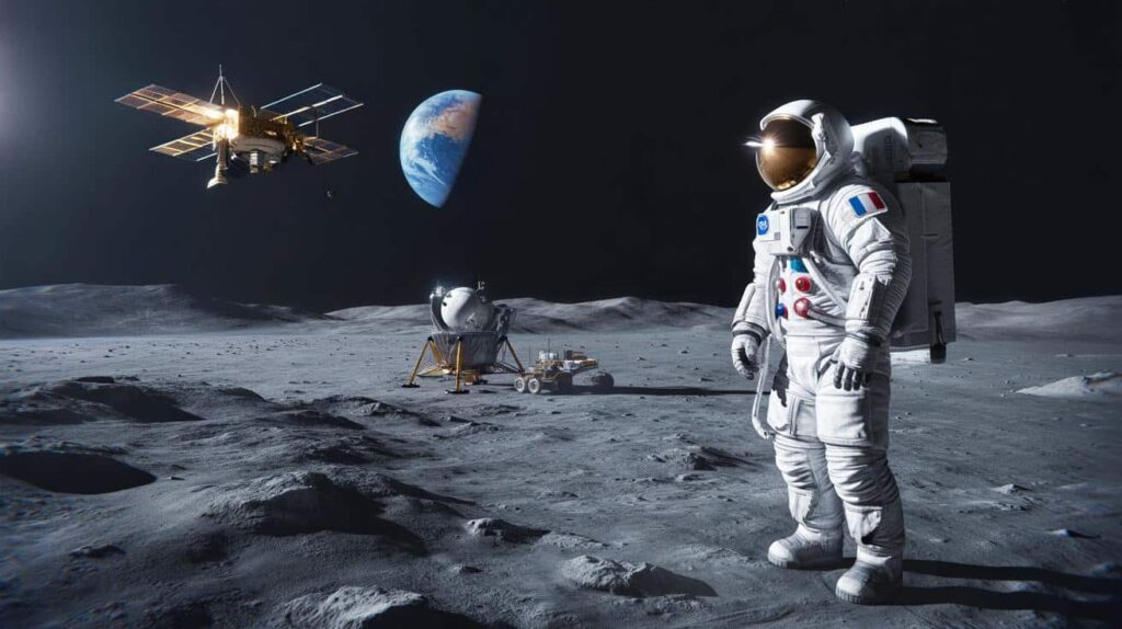 Erster Europäer auf dem Mond